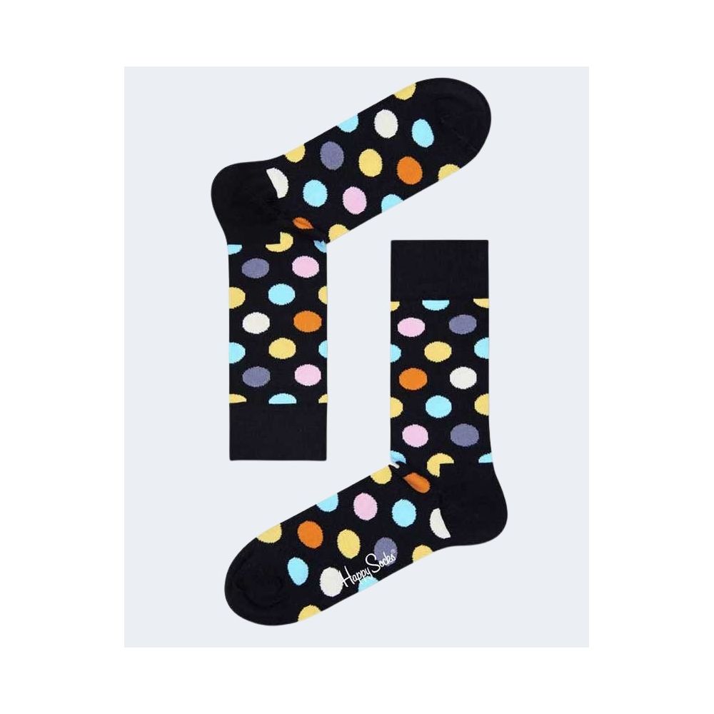 Collants et chaussettes en coton noir Happy Socks