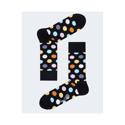 Collants et chaussettes en coton noir Happy Socks
