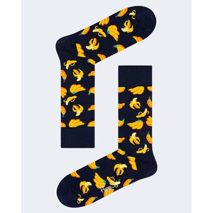 Collants et chaussettes en coton noir Happy Socks
