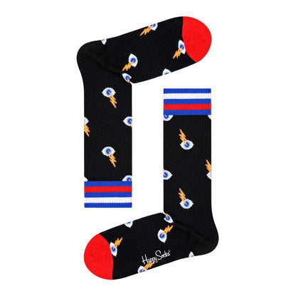 Collants et chaussettes en coton noir Happy Socks