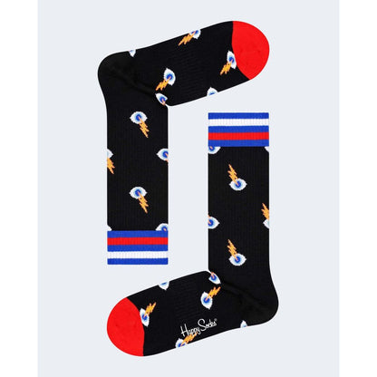 Collants et chaussettes en coton noir Happy Socks