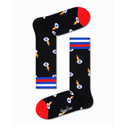 Collants et chaussettes en coton noir Happy Socks