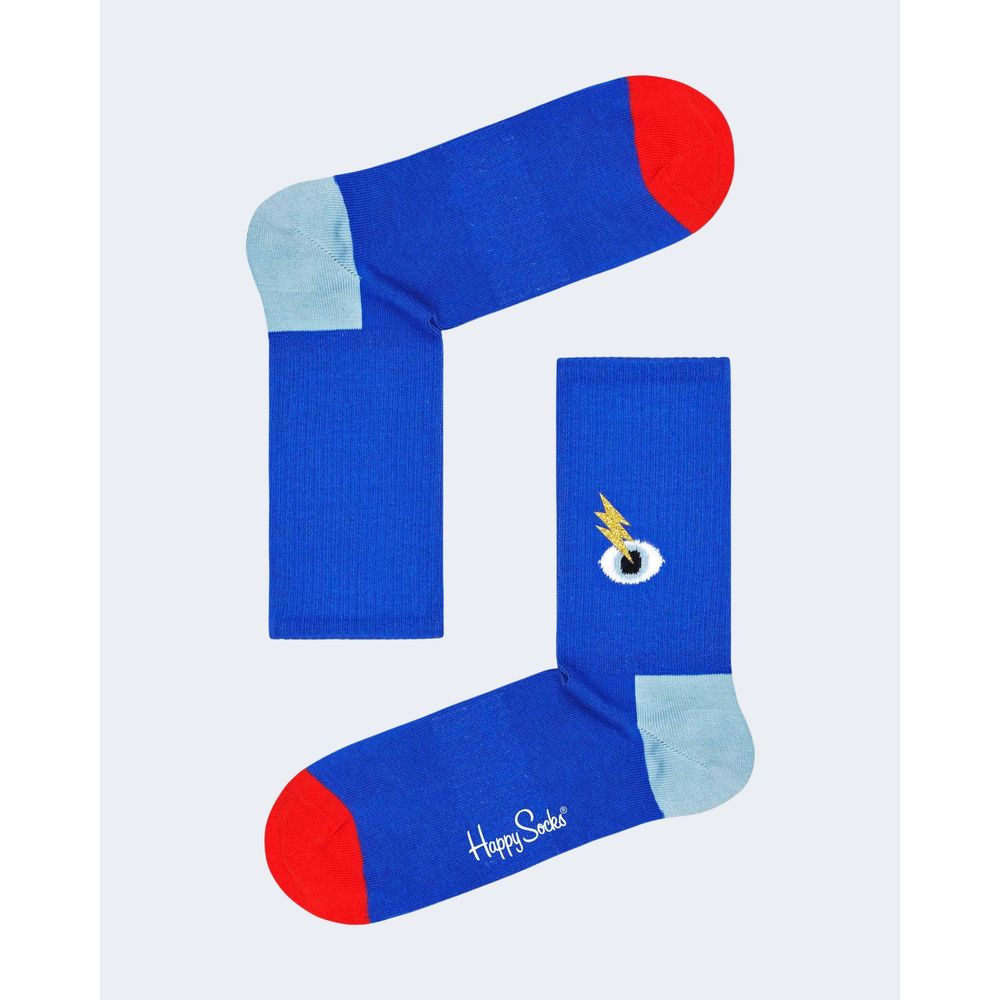 Collants et chaussettes en coton bleu Happy Socks