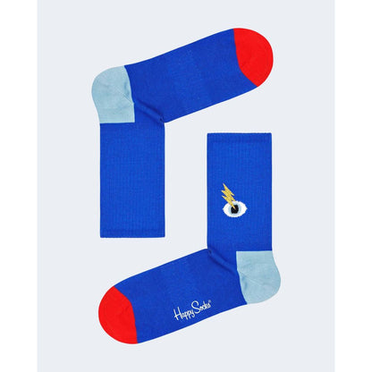 Collants et chaussettes en coton bleu Happy Socks