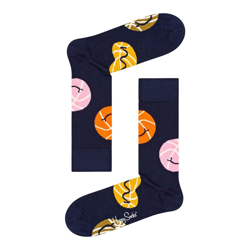 Collants et chaussettes en coton bleu Happy Socks