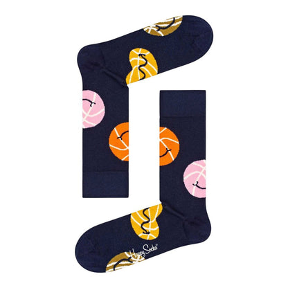 Collants et chaussettes en coton bleu Happy Socks
