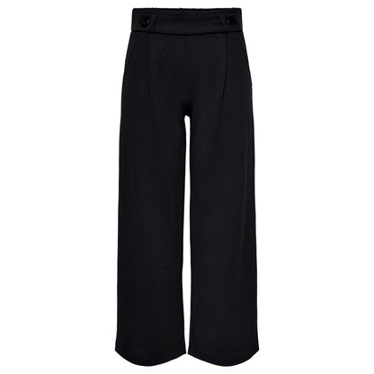 Pantalon en polyester noir Jacqueline De Yong