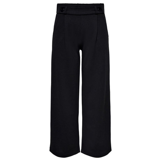 Pantalon en polyester noir Jacqueline De Yong