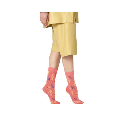 Collants et chaussettes en coton orange Happy Socks