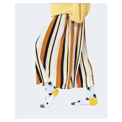 Collants et chaussettes en coton blanc Happy Socks