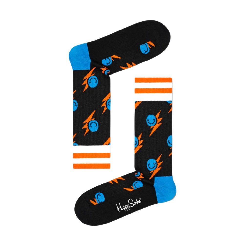 Collants et chaussettes en coton noir Happy Socks