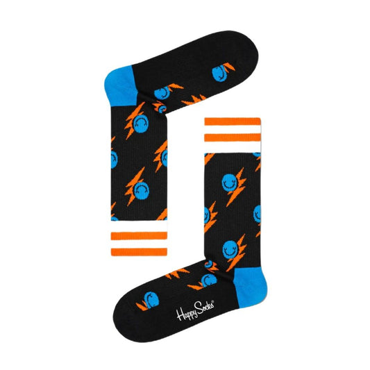 Collants et chaussettes en coton noir Happy Socks