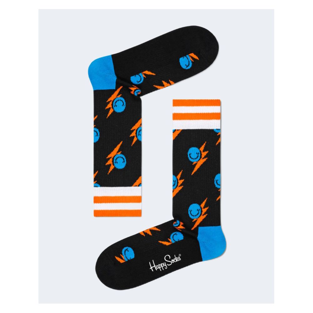 Collants et chaussettes en coton noir Happy Socks