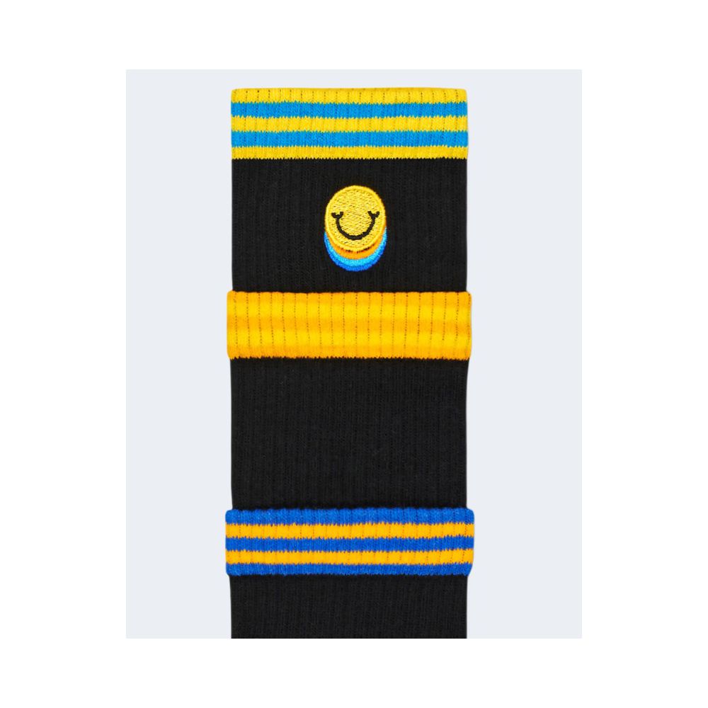 Collants et chaussettes en coton noir Happy Socks