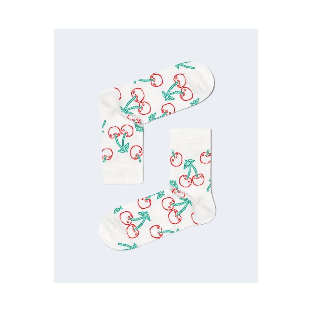 Collants et chaussettes en coton blanc Happy Socks