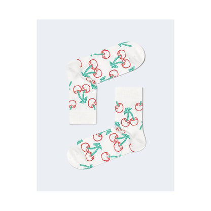Collants et chaussettes en coton blanc Happy Socks