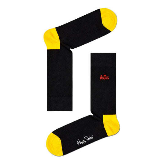 Collants et chaussettes en coton noir Happy Socks
