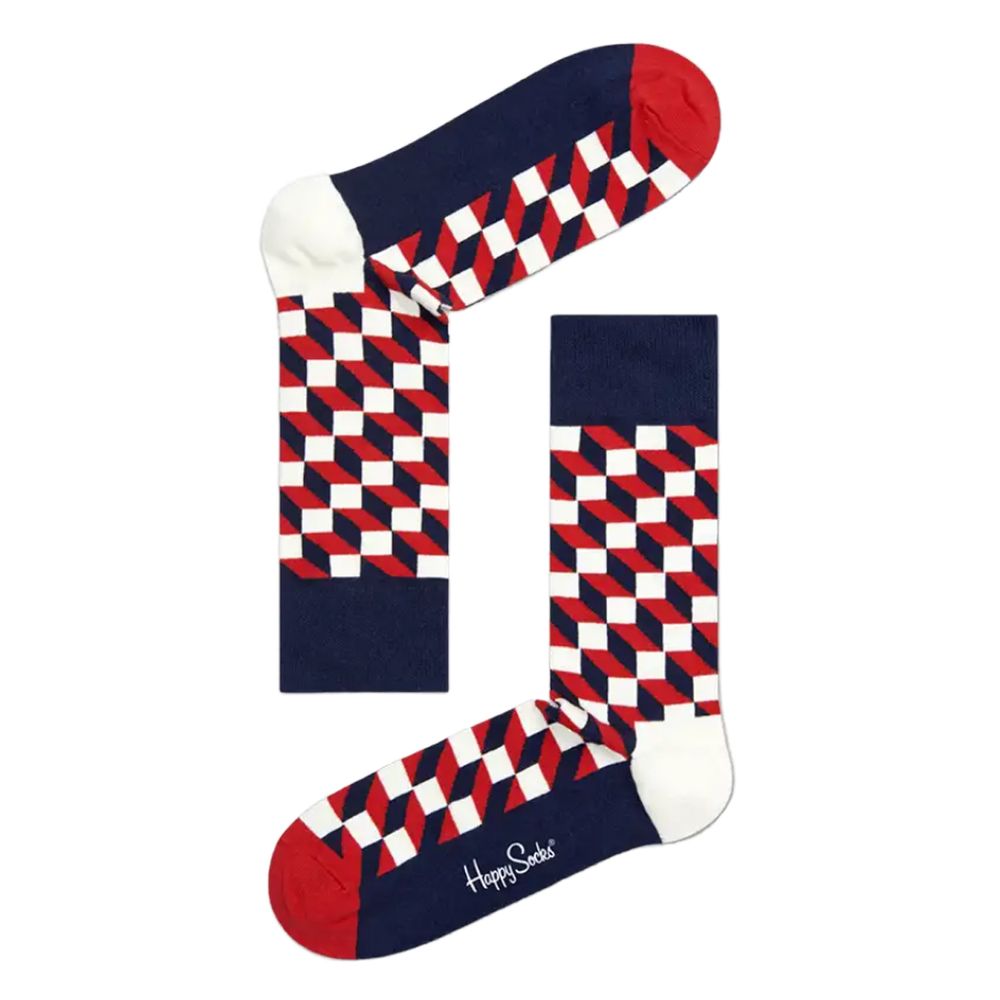Collants et chaussettes en coton bleu Happy Socks