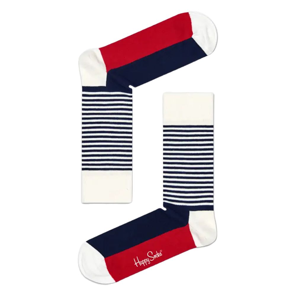 Collants et chaussettes en coton bleu Happy Socks