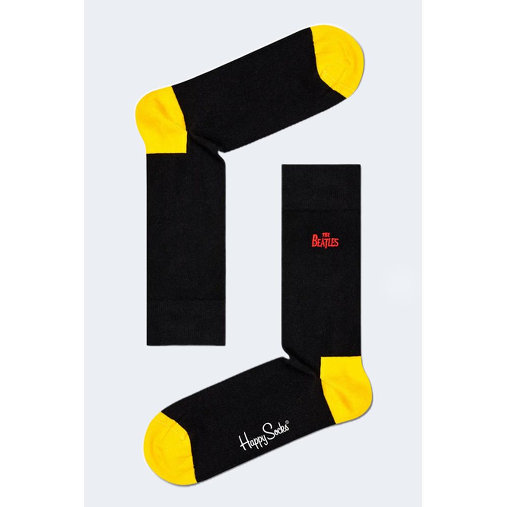 Collants et chaussettes en coton noir Happy Socks