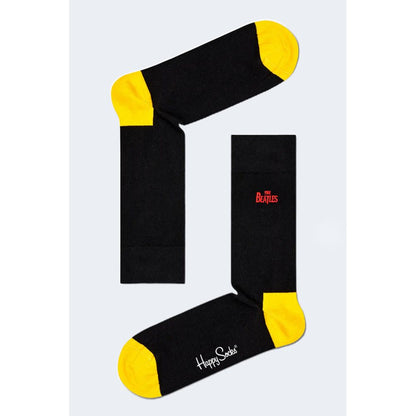 Collants et chaussettes en coton noir Happy Socks