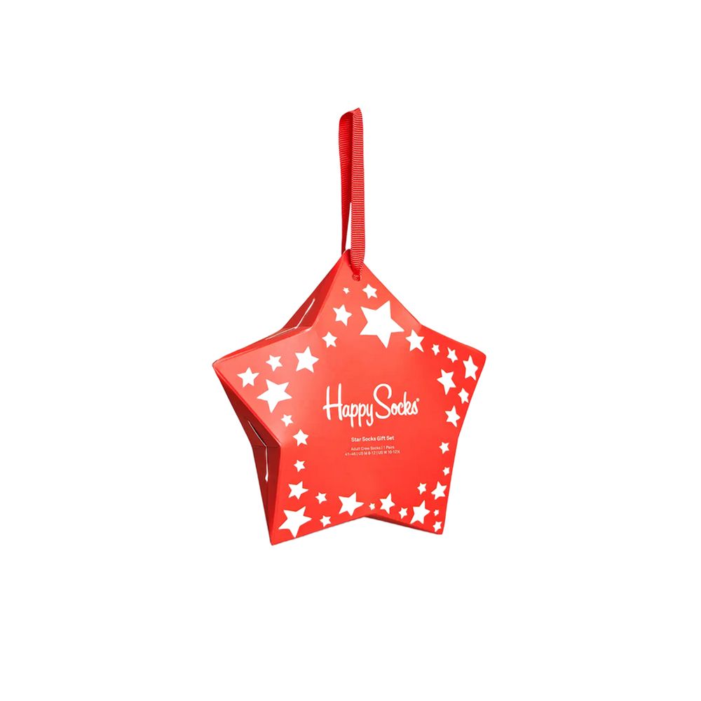 Collants et chaussettes en coton rouge Happy Socks