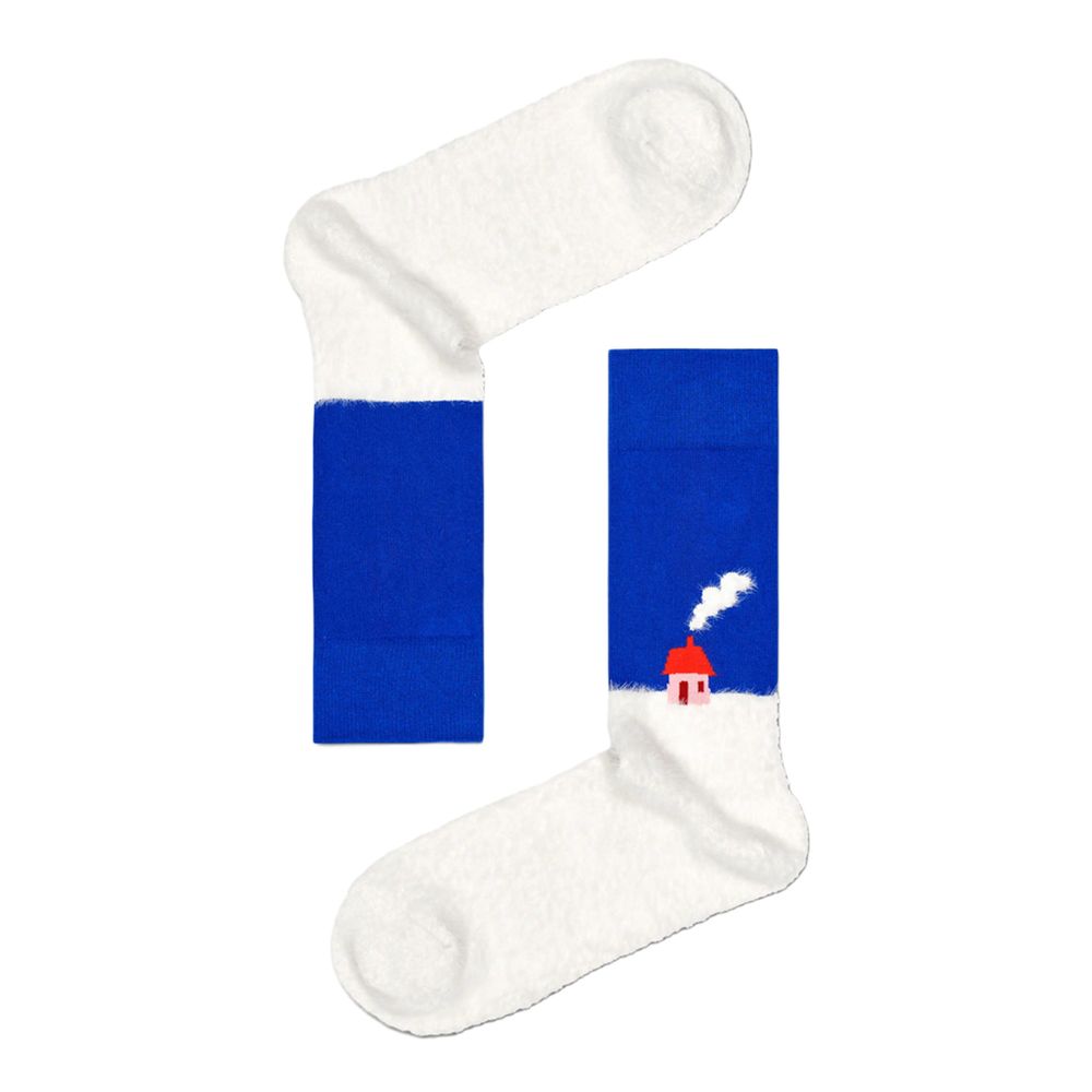 Collants et chaussettes en coton rouge Happy Socks