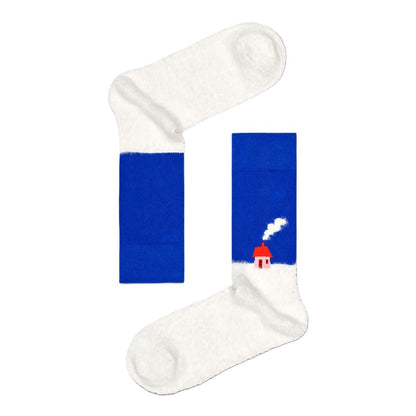 Collants et chaussettes en coton rouge Happy Socks