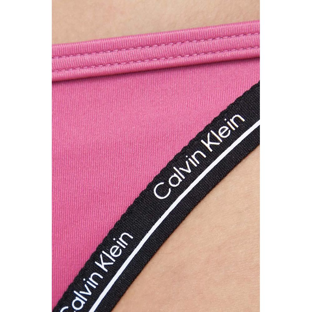 Maillot de bain en polyester rose Calvin Klein Jeans