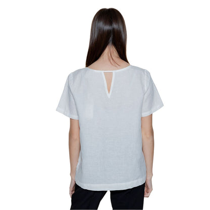 Street One White Linen Blouse