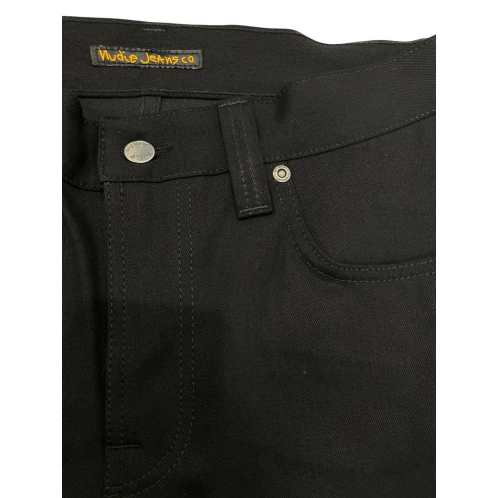 Nudie Jeans Jean noir en coton pour homme