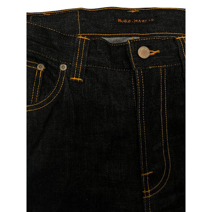 Nudie Jeans Jean noir en coton pour homme
