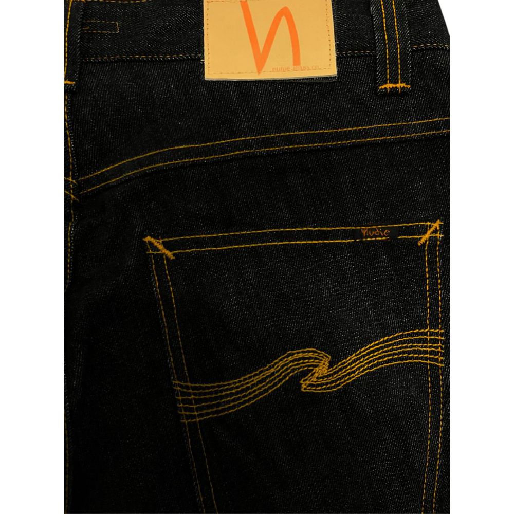 Nudie Jeans Jean noir en coton pour homme
