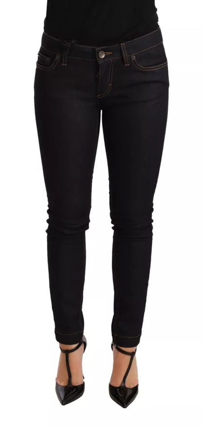 Dolce & Gabbana Blue Cotton Stretch Slim Fit Denim Jeans by Dolce & Gabbana