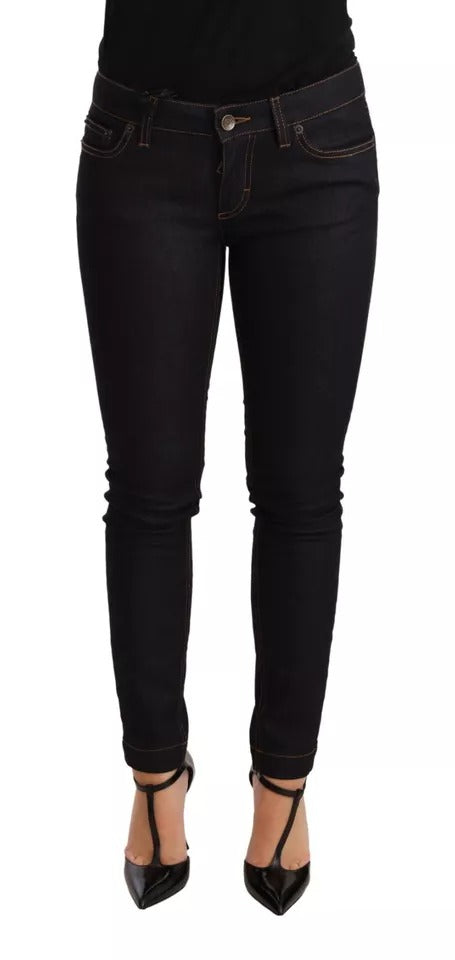 Dolce & Gabbana Blue Cotton Stretch Slim Fit Denim Jeans by Dolce & Gabbana