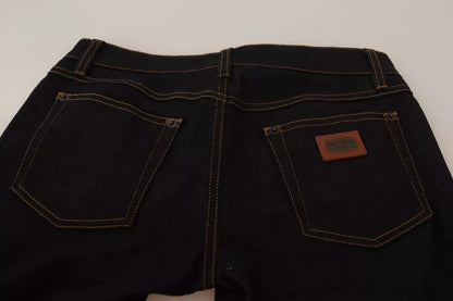 Dolce & Gabbana Blue Cotton Stretch Slim Fit Denim Jeans by Dolce & Gabbana