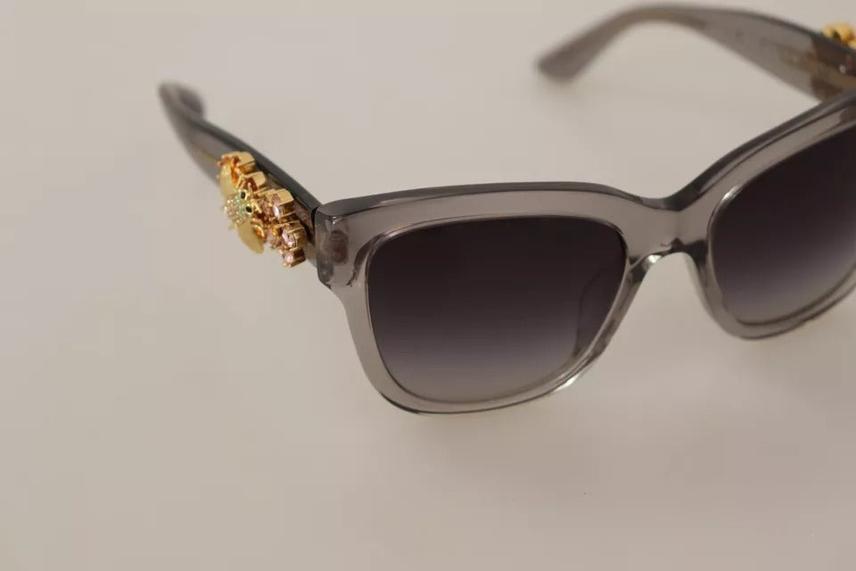 Dolce & Gabbana DG 4247-B-F Clear Embellished Crystal Acetate Sunglasses by Dolce & Gabbana