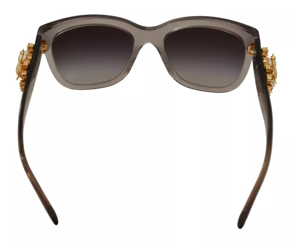 Dolce & Gabbana DG 4247-B-F Clear Embellished Crystal Acetate Sunglasses by Dolce & Gabbana