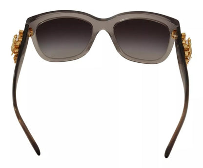 Dolce & Gabbana DG 4247-B-F Clear Embellished Crystal Acetate Sunglasses by Dolce & Gabbana