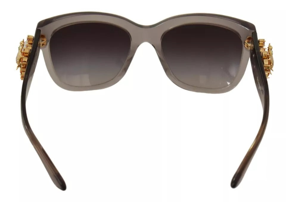 Dolce & Gabbana DG 4247-B-F Clear Embellished Crystal Acetate Sunglasses by Dolce & Gabbana