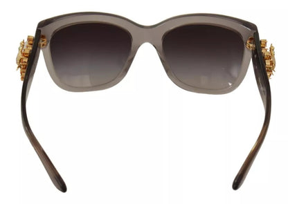 Dolce & Gabbana DG 4247-B-F Clear Embellished Crystal Acetate Sunglasses by Dolce & Gabbana