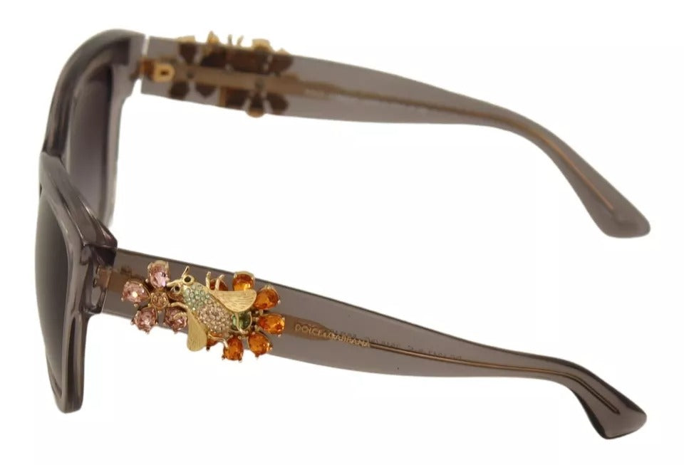 Dolce & Gabbana DG 4247-B-F Clear Embellished Crystal Acetate Sunglasses by Dolce & Gabbana