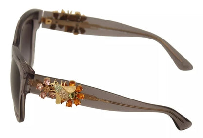 Dolce & Gabbana DG 4247-B-F Clear Embellished Crystal Acetate Sunglasses by Dolce & Gabbana