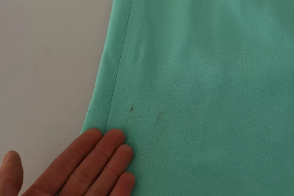 Jupe crayon mi-longue en viscose vert menthe Dolce &amp; Gabbana