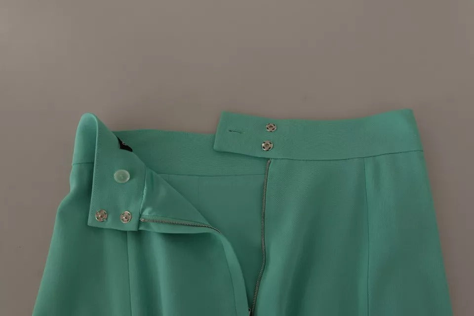 Jupe crayon mi-longue en viscose vert menthe Dolce &amp; Gabbana
