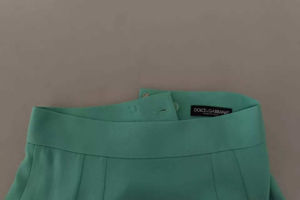 Jupe crayon mi-longue en viscose vert menthe Dolce &amp; Gabbana