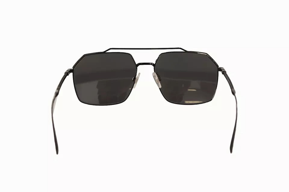 Dolce & Gabbana DG2250 Black Metal Full Rim Square Eyewear Sunglasses by Dolce & Gabbana