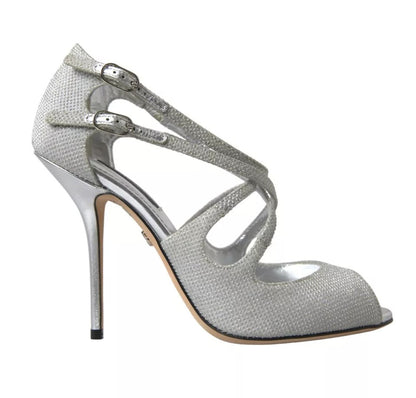 Sandales à talons et escarpins Dolce &amp; Gabbana à reflets argentés