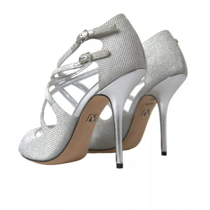 Sandales à talons et escarpins Dolce &amp; Gabbana à reflets argentés