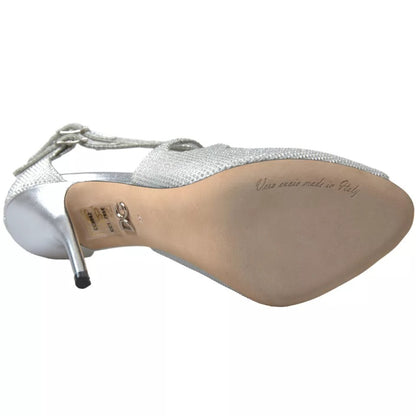 Sandales à talons et escarpins Dolce &amp; Gabbana à reflets argentés